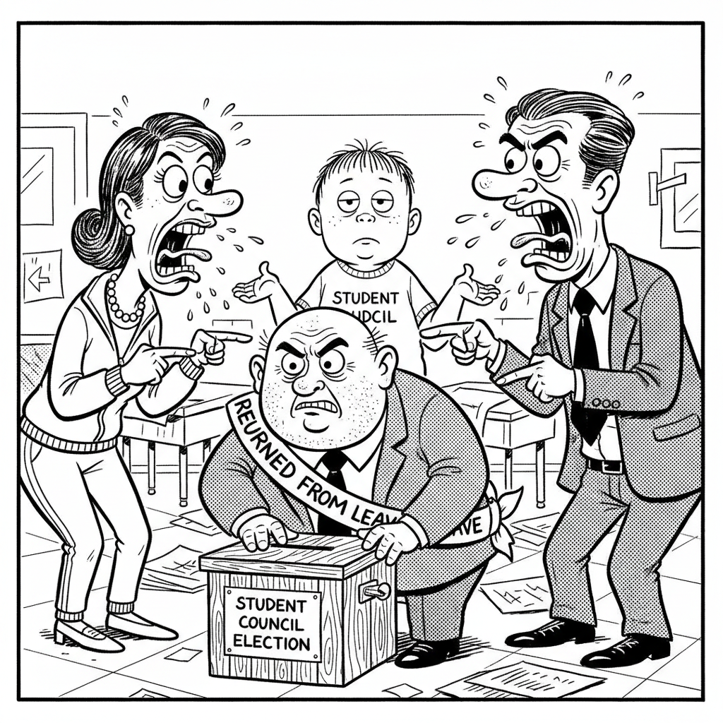 SCHOOL DAZE: PRINCIPAL RETURNS AMID 'ELECTION CONTROVERSY' — OR JUST PARENTAL PANIC?