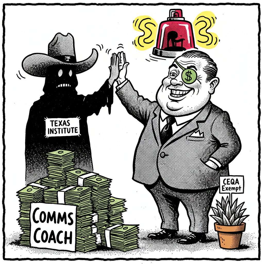 SHERIFF GETS 'COACH' FOR CASH—NO CEQA REQUIRED!