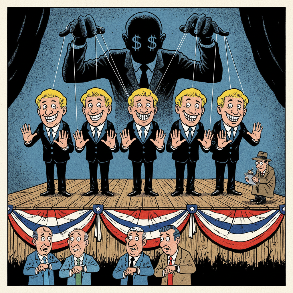 SIX CANDIDATES, ZERO IDEAS: LEFT-WING DOG & PONY SHOW HITS SANTA MARIA