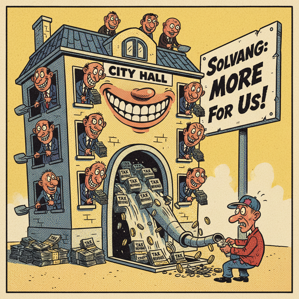 SOLVANG'S 'RECORD' REVENUE: TAXPAYERS BLED DRY AS BUREAUCRATS CHEER