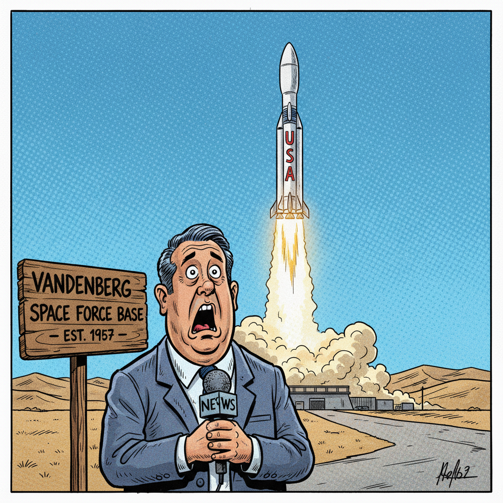SPACEX LAUNCHES AGAIN! LOCAL NEWS SHOCKED TO FIND ROCKETS AT ROCKET BASE