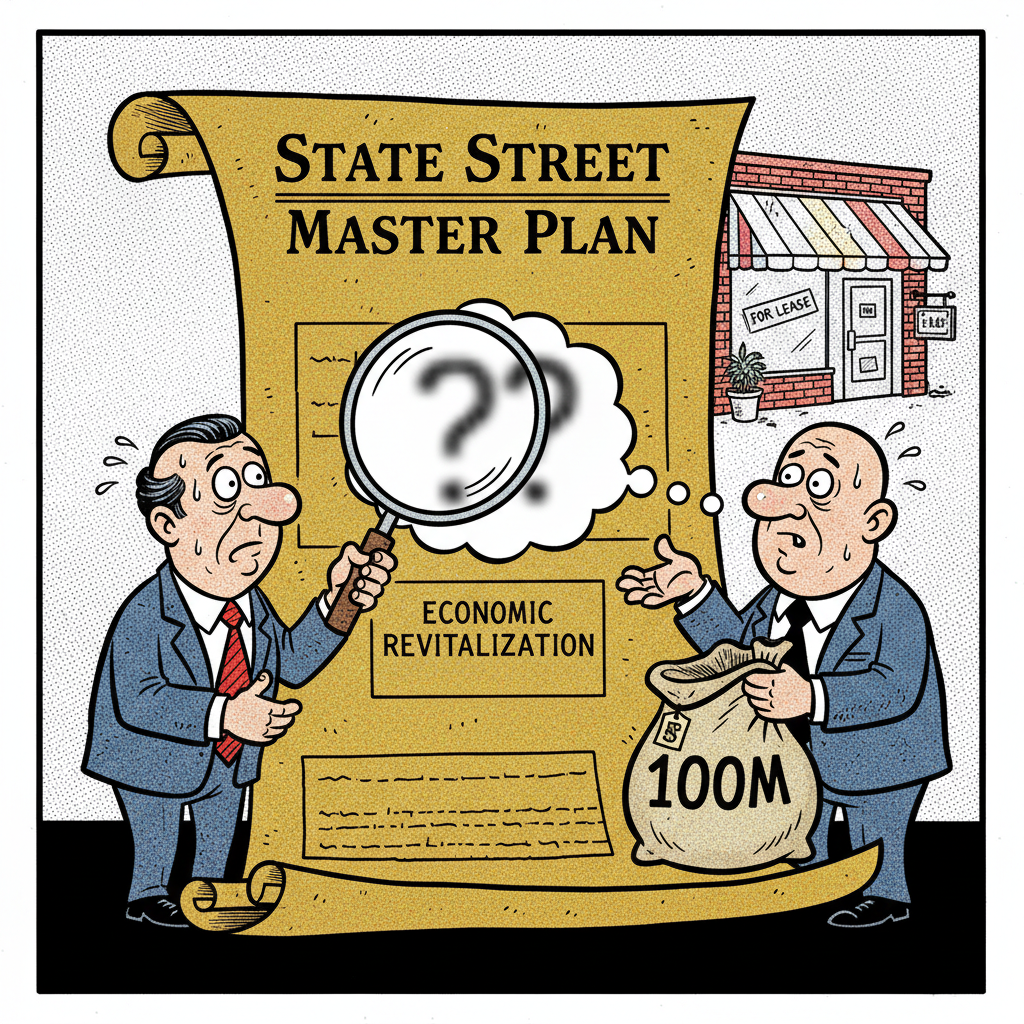 STATE STREET: A HUNDRED MILLION REASONS TO LAUGH AT PROGRESS