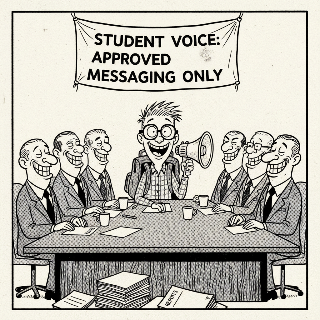 STUDENT BOARD SEAT: ANOTHER LEFTIST 'YOUTH' PLOY OR JUST A PR STUNT?
