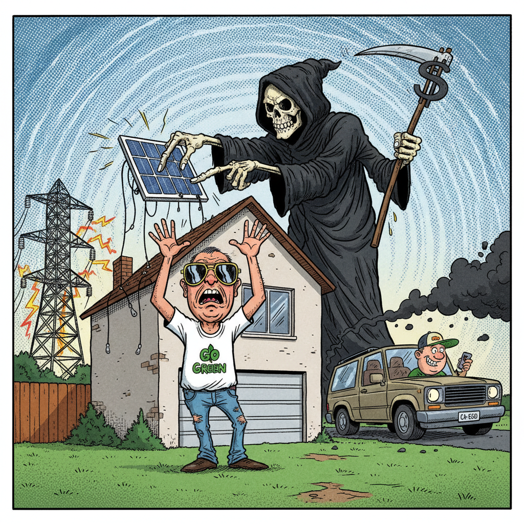 SUNSET FOR SOLAR SWINDLE: GOLDEN STATE’S ‘GREEN’ GREED TAX BREAK GOES DARK