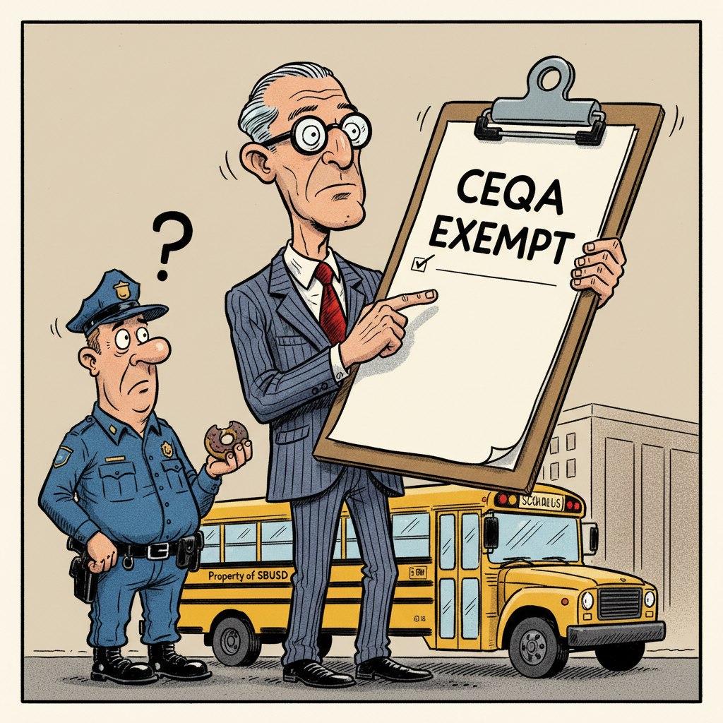 SUPERVISORS BLINDLY APPROVE 'NEW' POLICE CONTRACT FOR SBUSD, CLAIM IT'S 'GREEN'