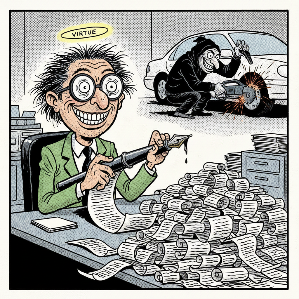 SUPERVISORS BORED WITH REAL CRIME, MAKE CATALYTIC CONVERTER LAW