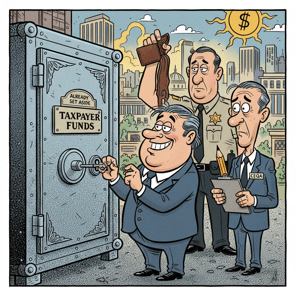 SUPERVISORS' BUDGET SHENANIGANS: FUNDING COPS WITH LEFT HAND, STARVING THEM WITH RIGHT?