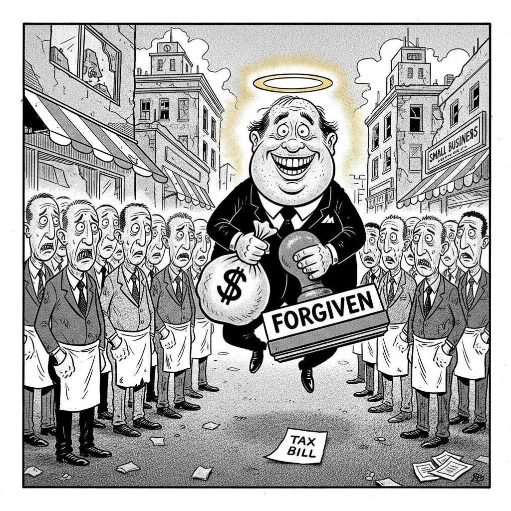 SUPERVISORS 'FORGIVE' TAXES? MORE LIKE FORGIVING THEIR OWN BAD HABITS!