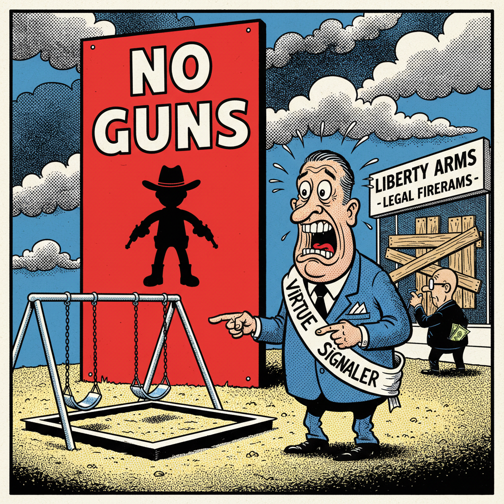 SUPERVISORS' GUN HYSTERIA: COUNTY DECLARS WAR ON IMAGINARY COWBOYS!