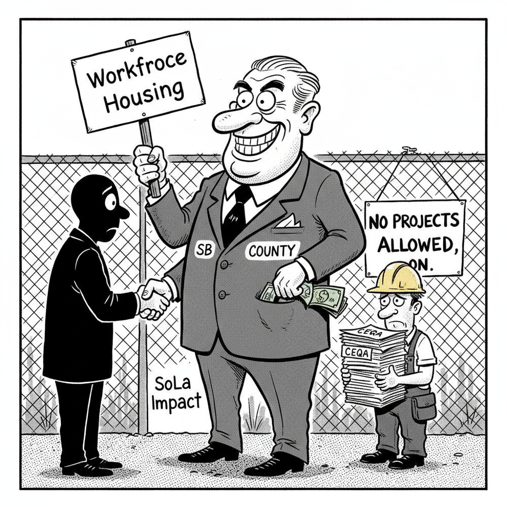 SUPERVISORS' HOUSING 'DEAL' SMACKS OF ANOTHER SWAMPY SHAKEDOWN!