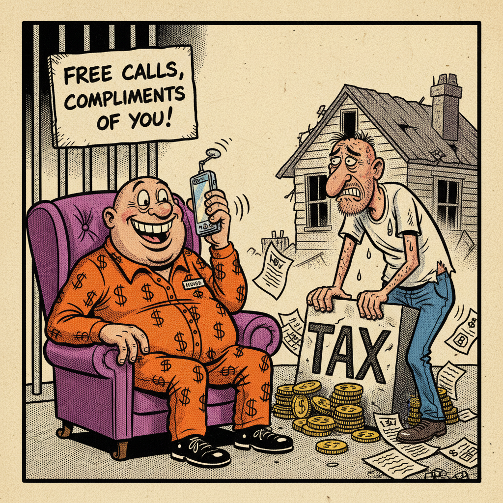 SUPERVISORS' JAIL PHONE DEAL: 'EQUITY' FOR CONS, TAXPAYERS GET THE BILL