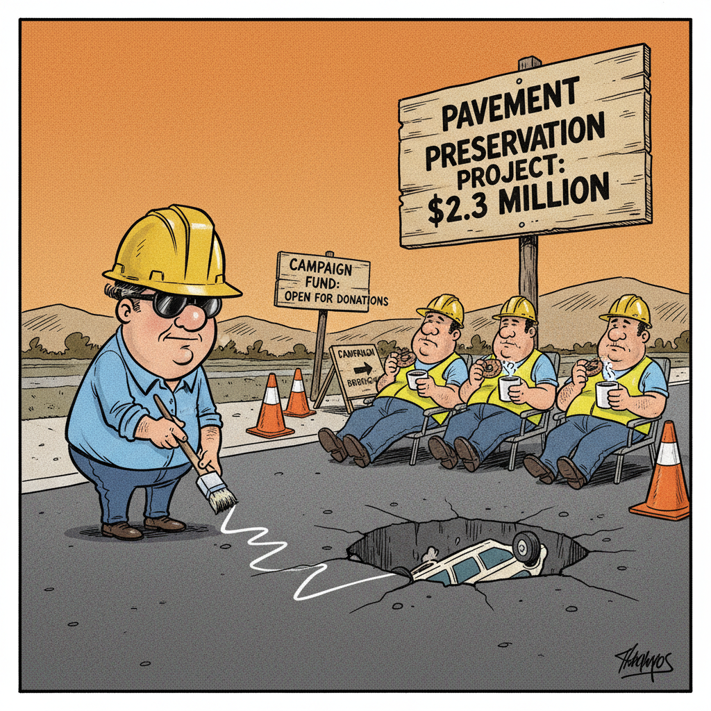 SUPERVISORS' POTHOLE PATROL: $2.3M TO PATCH UP THEIR PR MESS!