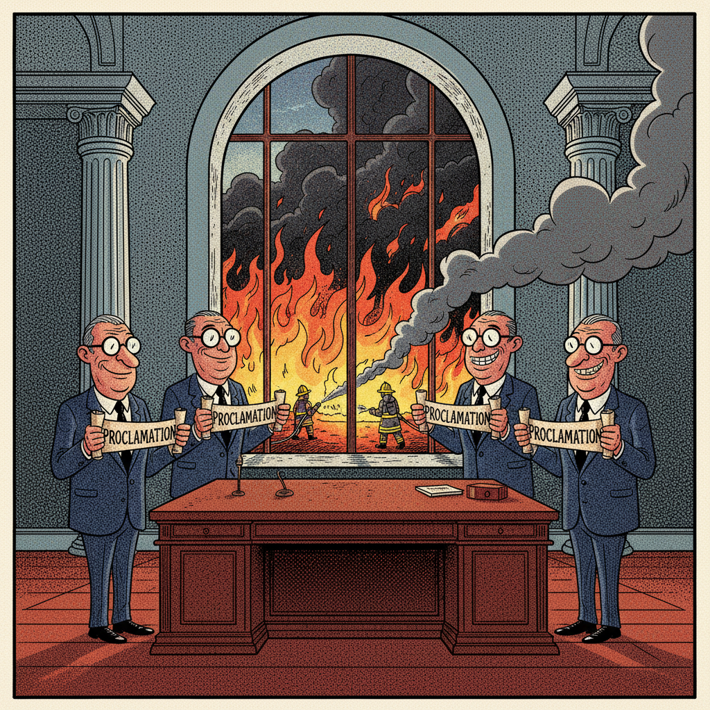 SUPERVISORS 'PREVENT' FIRE WITH... A WEEKLY PROCLAMATION!