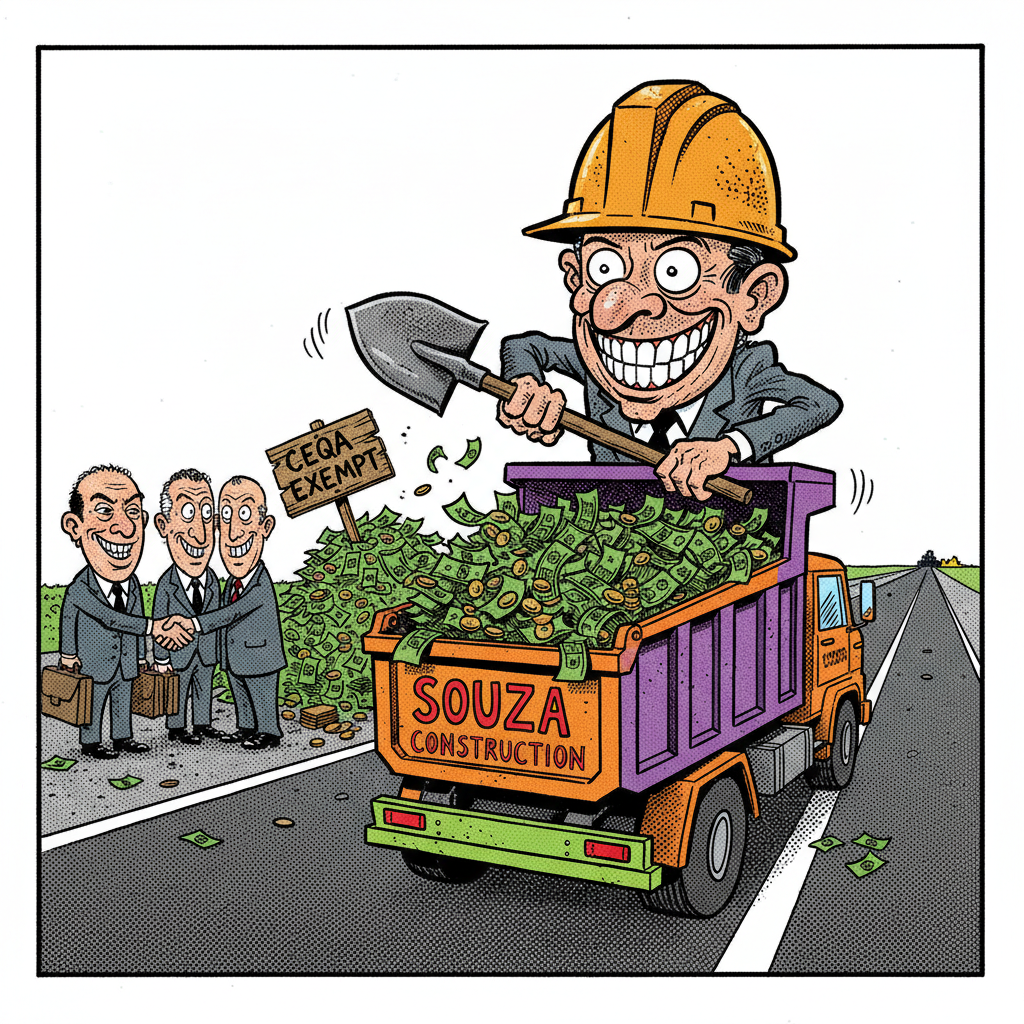 SUPERVISORS' ROAD TO RICHES: MORE PAVING, MORE PAYOUTS, ZERO QUESTIONS