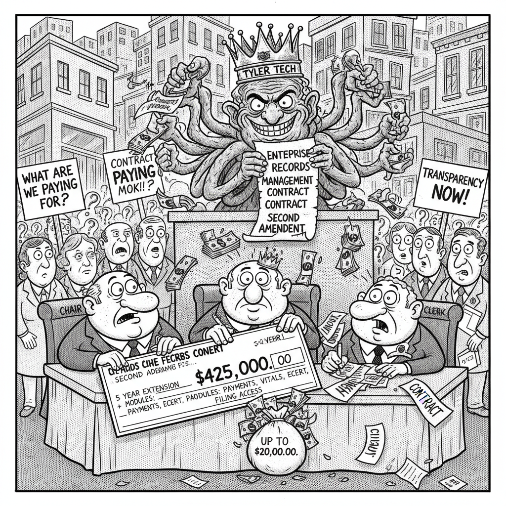 SUPERVISORS RUBBER-STAMP ANOTHER TECH BOONDOGGLE! YOUR TAX DOLLARS AT WORK!