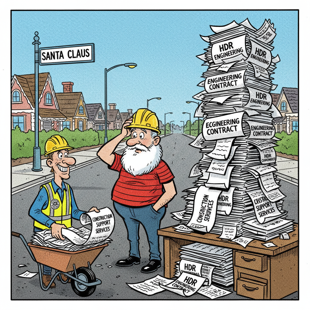 SUPERVISORS SPLURGE NINETY-NINE GRAND ON 'SANTA CLAUS LANE' DREAMS!