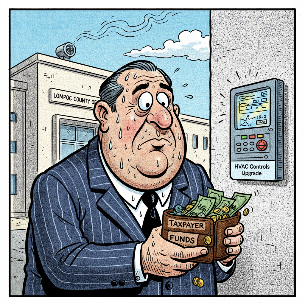 SUPERVISORS SPLURGE QUARTER-MILLION TO TUNE UP LOMPOC A/C, OR PERHAPS THEIR OWN ECHO CHAMBERS