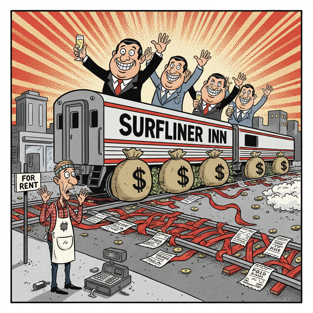 SURFLINER INN? MORE LIKE SURFIN' 'DEBT'! CARPINTERIA'S LATEST 'PROGRESS' PUSHED BY PALS