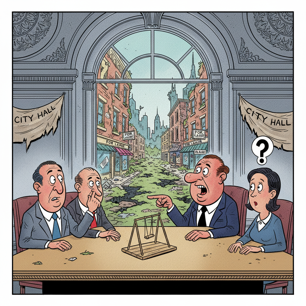 TRAPEZE TENSIONS: CITY HALL'S LATEST HIGH-WIRE ACT OF EMPTY PRIORITIES