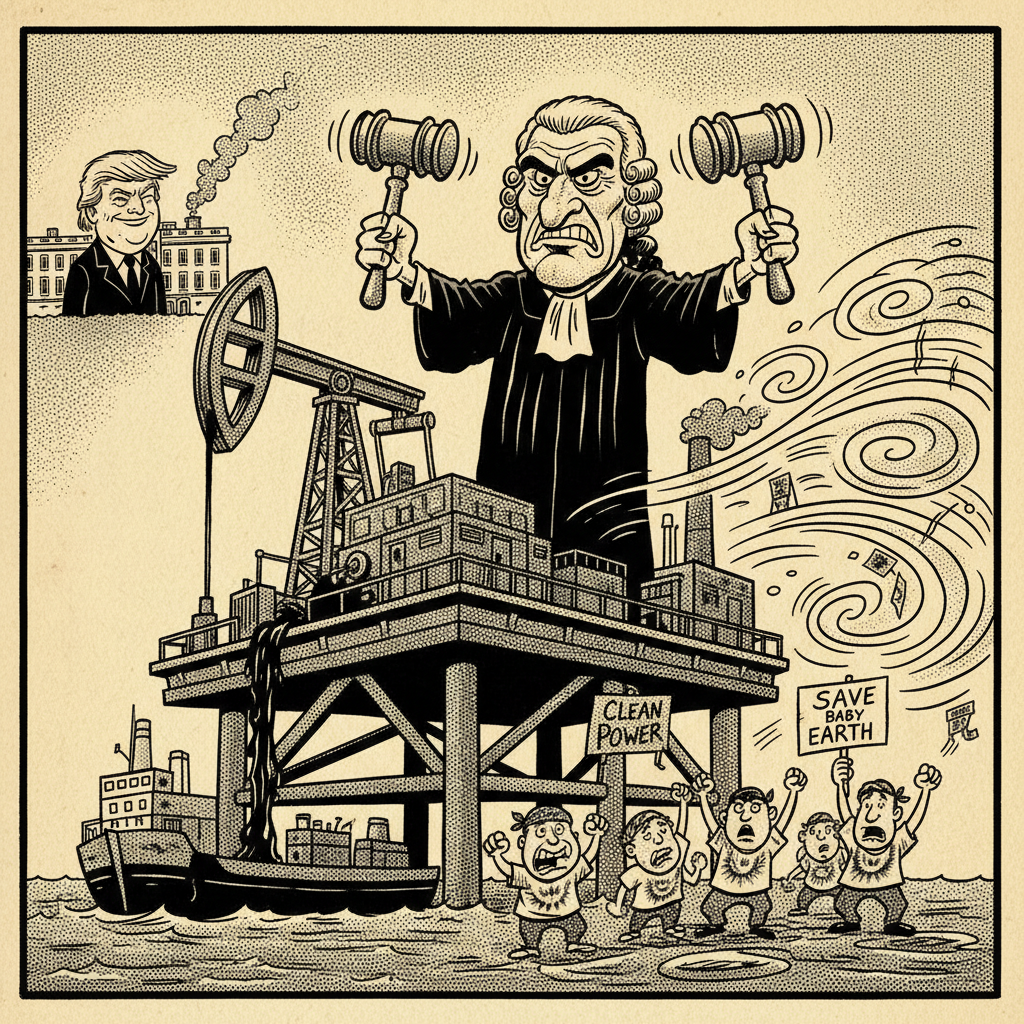 TRUMP SAVES COAST FROM GOLDEN STATE'S GREENS; OIL FLOWS, BUREAUCRATS SEETHE!
