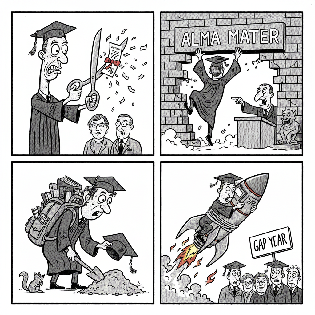 UCSB GRADS FACE CRUEL REALITY: LIFE'S AWFUL, TAXES ARE REAL, PARENTS' BASEMENT AWAITS