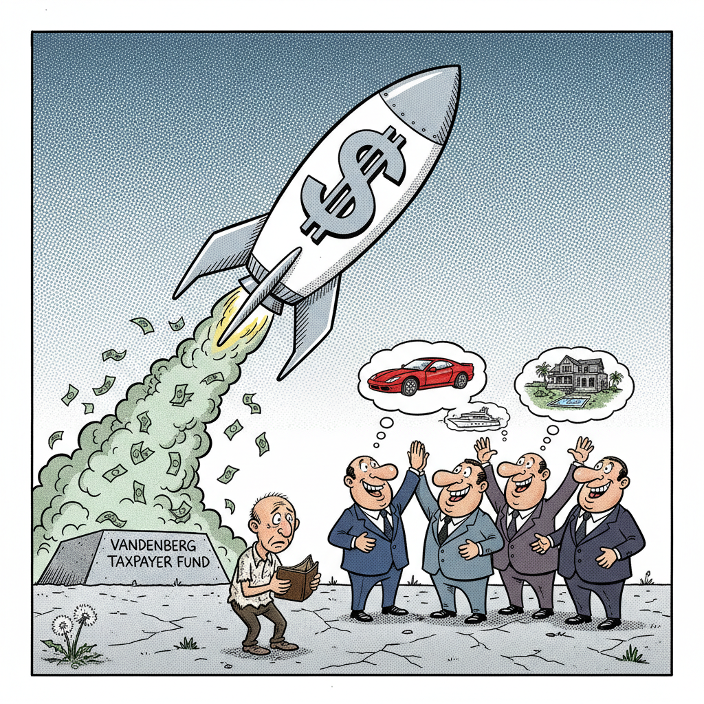 VANDENBERG'S 'SPACEPORT OF THE FUTURE': TAXPAYER CASH TO THE MOON!