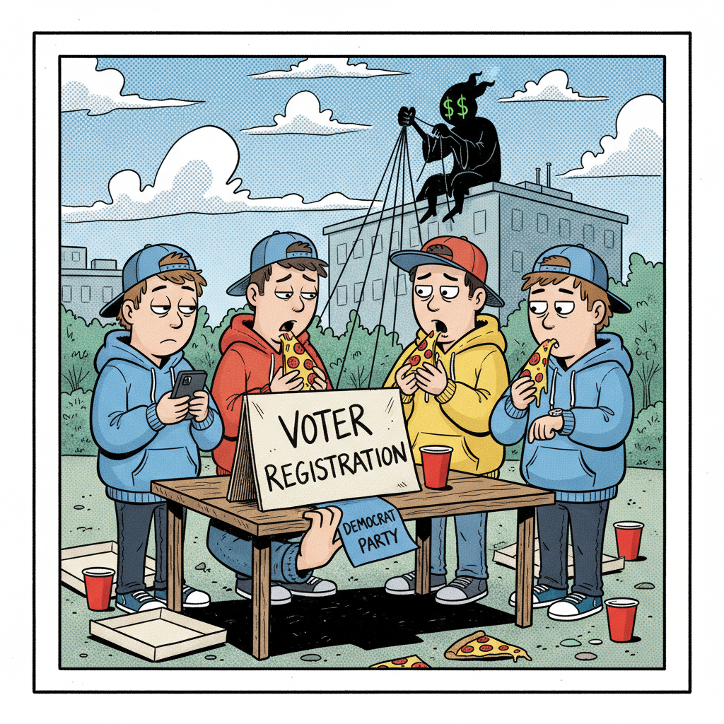 ‘VOTER REGISTRATION’ BLOCK PARTY: ANOTHER COLLEGE PLOY TO HARVEST YOUTH VOTES?