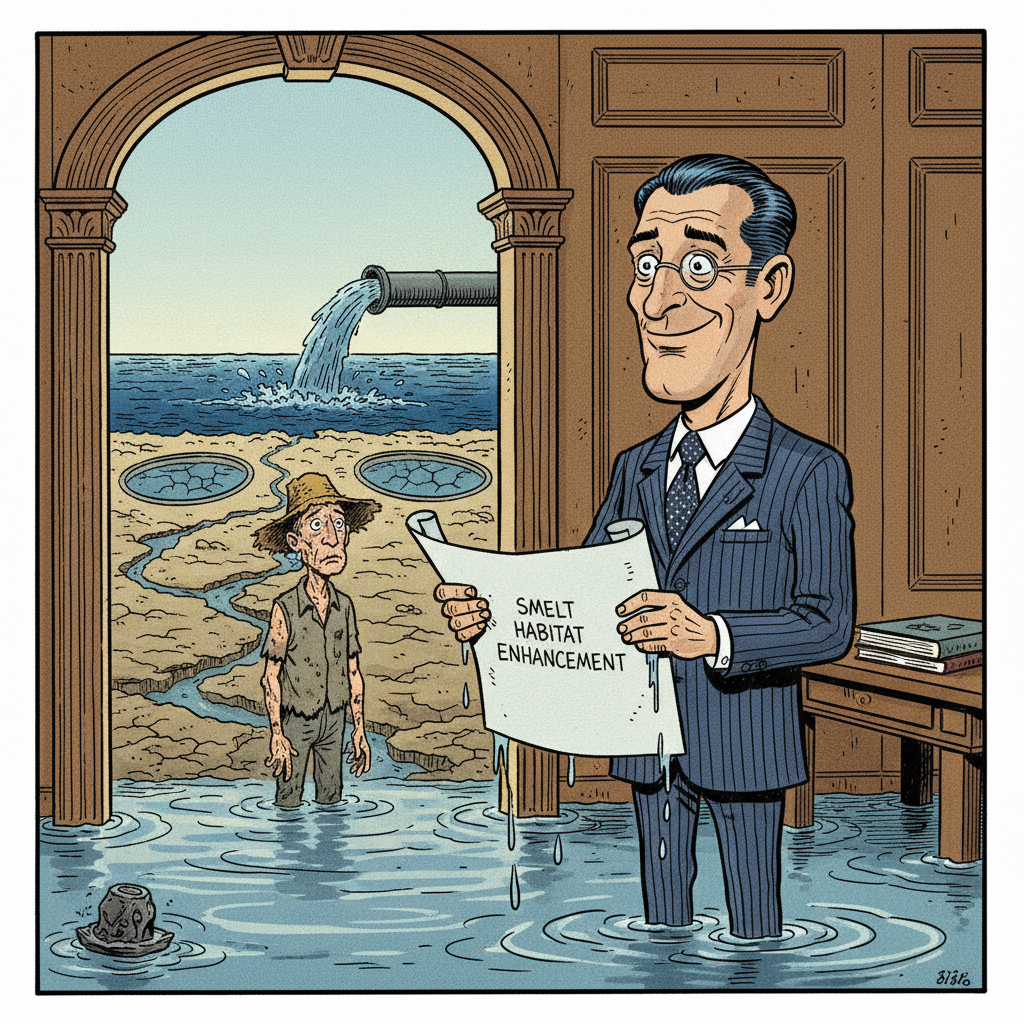 WATER, WATER EVERYWHERE, BUT LIBERALS CAN'T THINK: GOLDEN STATE'S DELUSIONAL DRY SPELL